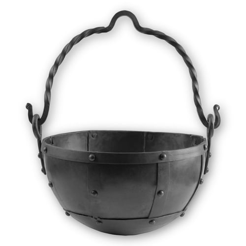 Oceľový nitovaný kotlík, stredný 9 l Oceľový nitovaný kotlík, stredný 9 l