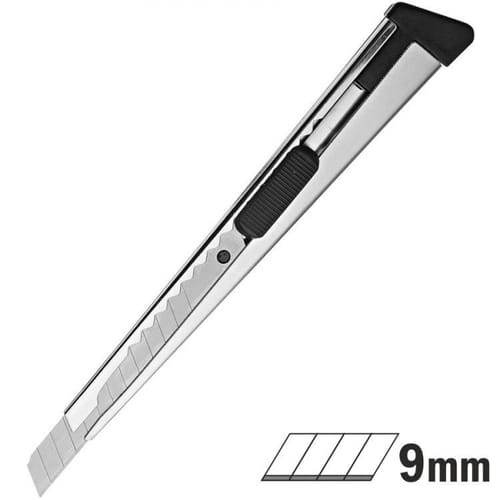 Levně Odlamovací nůž METAL - celokovový, 9mm