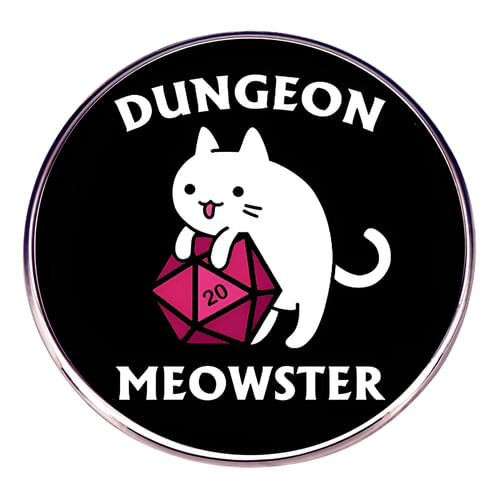 Odznak DnD - Dungeon Meowster Odznak DnD - Dungeon Meowster
