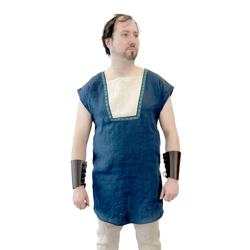 Levně imago Pánská lněná tunika Sigurd - modrá