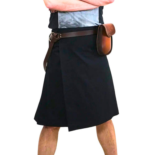 Levně imago Pánský kilt - Černý