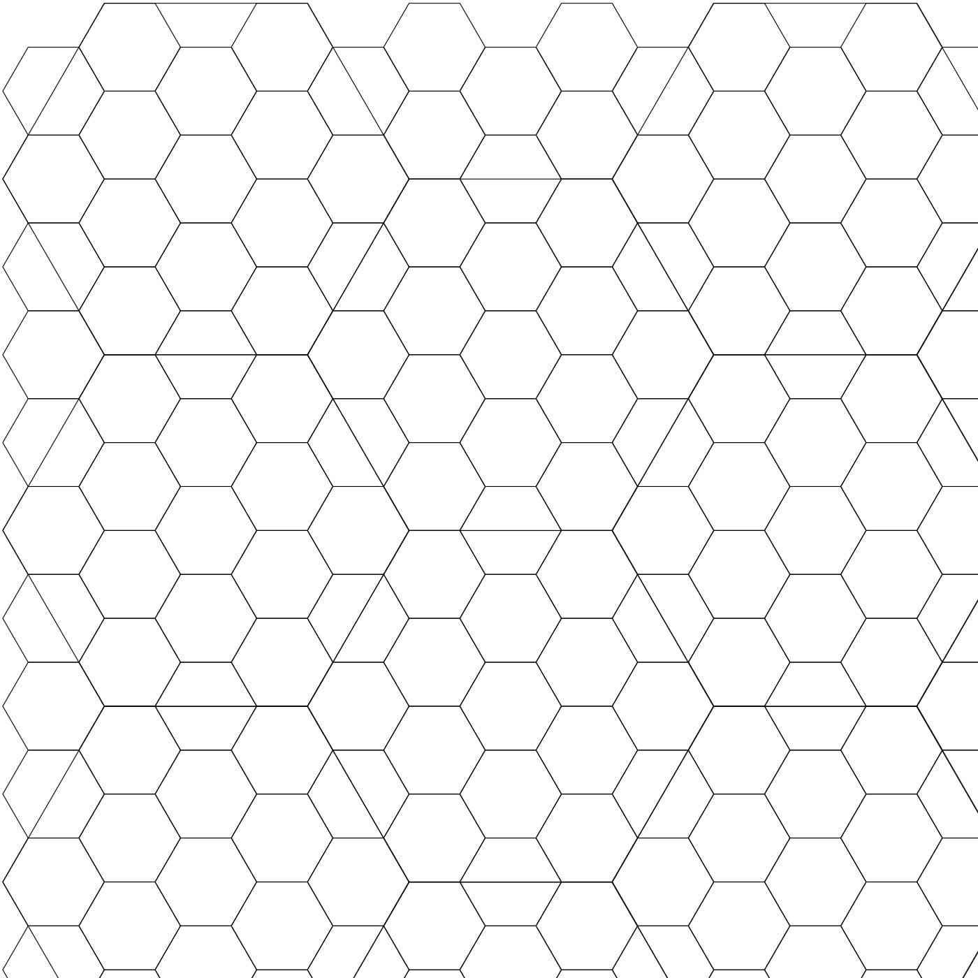 Šesťhranný papier formátu A3