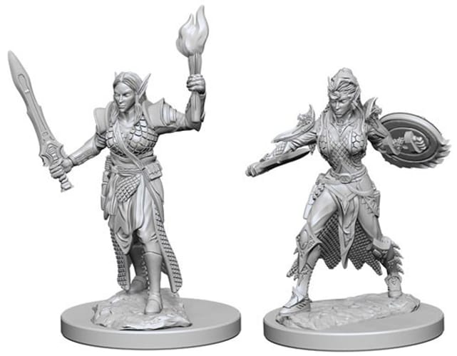 Pathfinder Battles: Deep Cuts Miniatures - Elf Female Fighters Pathfinder Battles: Deep Cuts Miniatures - Elf Female Fighters