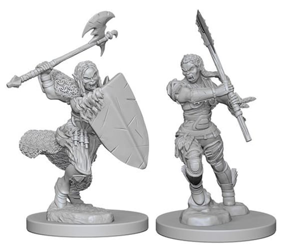 Pathfinder Battles: Deep Cuts Miniatures - Half-Orc Female Barbarians Pathfinder Battles: Deep Cuts Miniatures - Half-Orc Female Barbarians