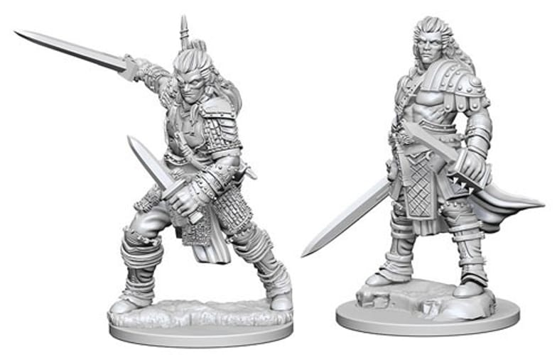 Pathfinder Battles: Deep Cuts Miniatures - Human Male Fighters Pathfinder Battles: Deep Cuts Miniatures - Human Male Fighters