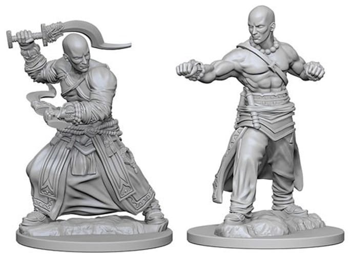 Pathfinder Battles: Deep Cuts Miniatures - Human Male Monks Pathfinder Battles: Deep Cuts Miniatures - Human Male Monks