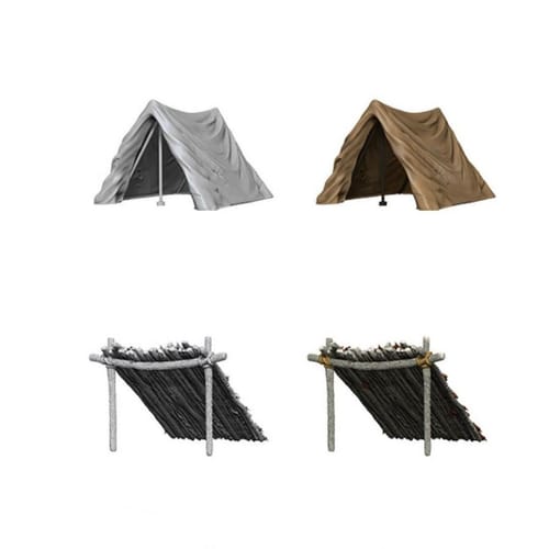 Pathfinder Battles: Deep Cuts Miniatures - Tent & Lean-To Pathfinder Battles: Deep Cuts Miniatures - Tent & Lean-To
