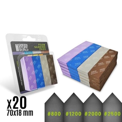 Penové pilníky - jemnejšie, 20 ks Penové pilníky - jemnejšie, 20 ks