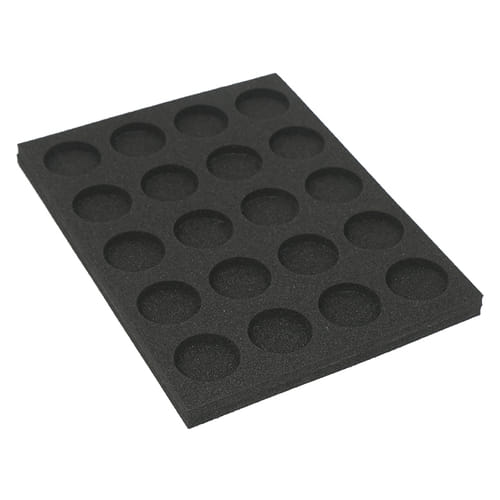 Levně Pěnový pořadač pro 20 miniatur, Ø 40mm