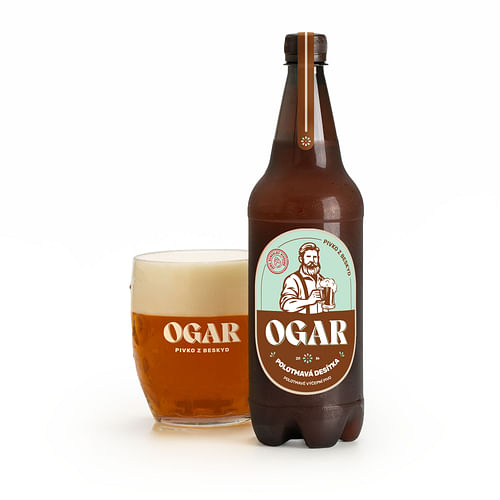 Obrázok Pivo Ogar Polotmavá desítka 10° 4% 1l (PET)