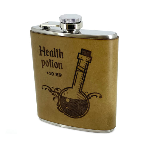 Levně imago Placatka s koženým obalem Health Potion