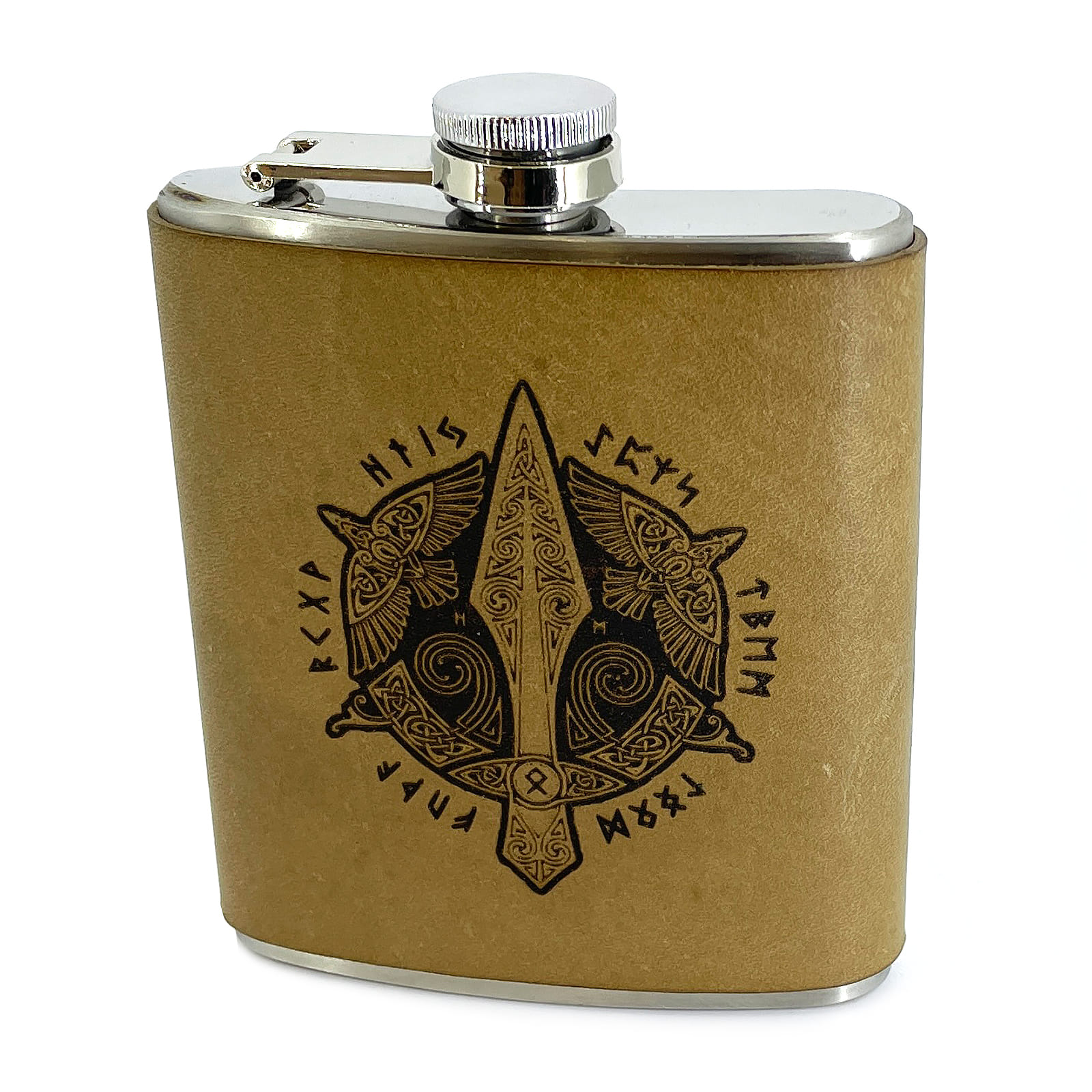 Placatka s koženým obalom Viking - Odinová kopija Gungnir