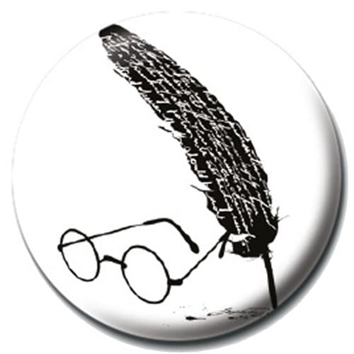 Odznak Harry Potter - Glasses and Feather Odznak Harry Potter - Glasses and Feather