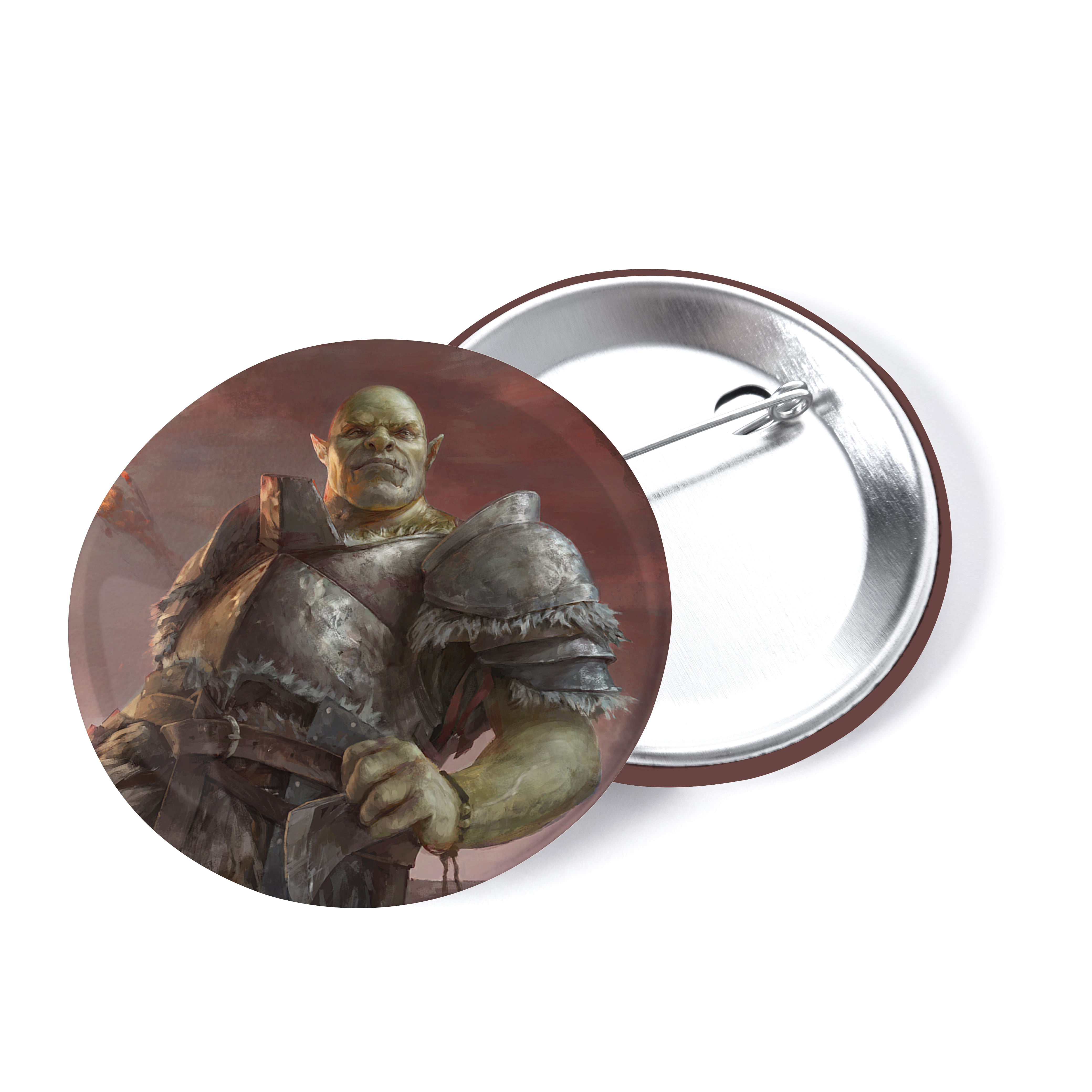 Placka Jeskyně a draci - Půlork bojovník