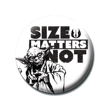 Levně Placka Star Wars - Size Matters Not