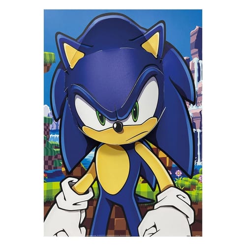 Plakát 3D - Ježek Sonic