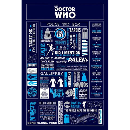 Infografický plagát Doctor Who Infografický plagát Doctor Who
