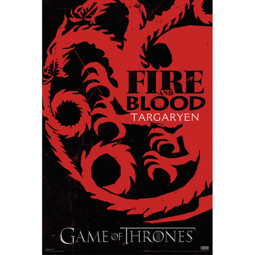 Hra o tróny Plagát - Targaryen Character Hra o tróny Plagát - Targaryen Character