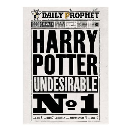 Plagát Harry Potter - Denný veštec: Undesirable No.1 Plagát Harry Potter - Denný veštec: Undesirable No.1