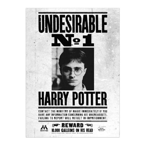 Plagát Harry Potter - Undesirable No.1 Plagát Harry Potter - Undesirable No.1