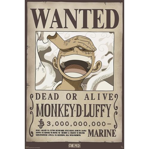 Plagát One Piece - Wanted Luffy Wano Plagát One Piece - Wanted Luffy Wano