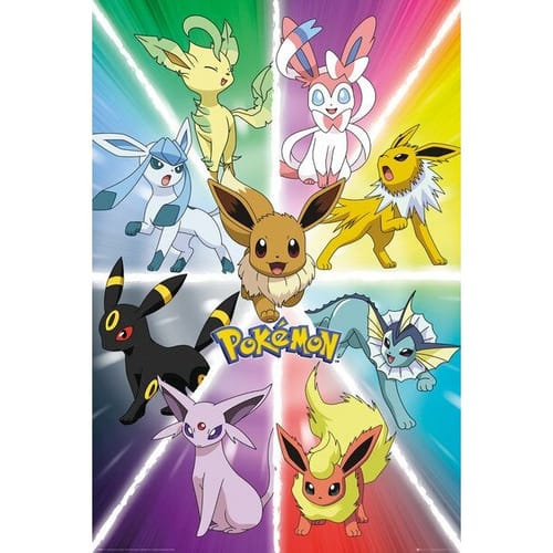 Levně Plakát Pokémon - Eevee Evolution