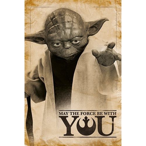 Plagát Star Wars Yoda - May The Force Be With You Plagát Star Wars Yoda - May The Force Be With You