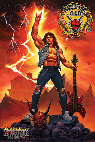 Plakát Stranger Things 4 – Hellfire Club Rock God