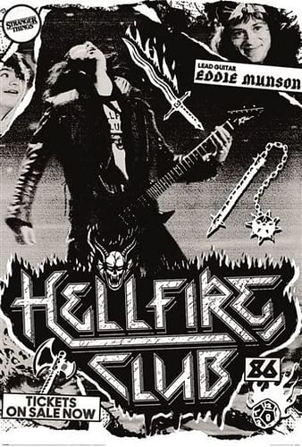 Plakát Stranger Things - Hellfire Club Eddie Munson 86