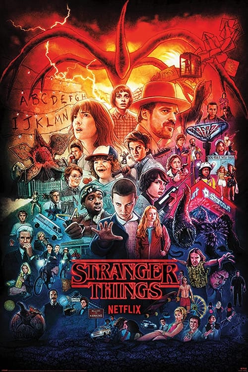 Levně Plakát Stranger Things - Seasons Montage