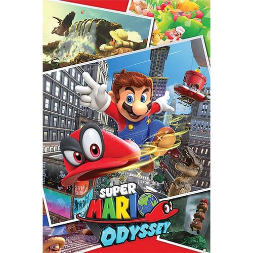 Plagát Super Mario Odyssey - Collage Plagát Super Mario Odyssey - Collage