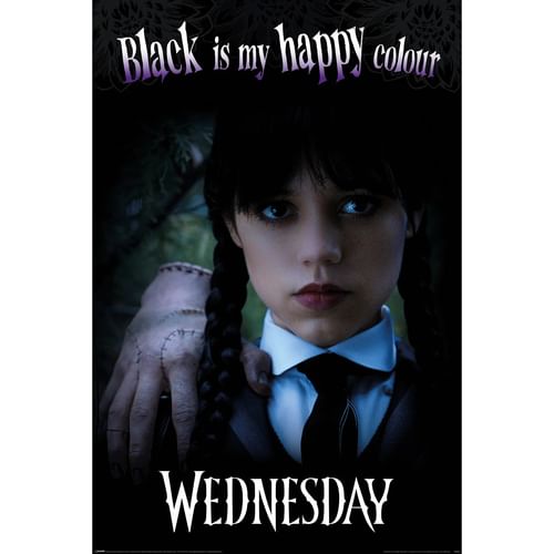 Plagát Wednesday - Black is my Happy Colour Plagát Wednesday - Black is my Happy Colour