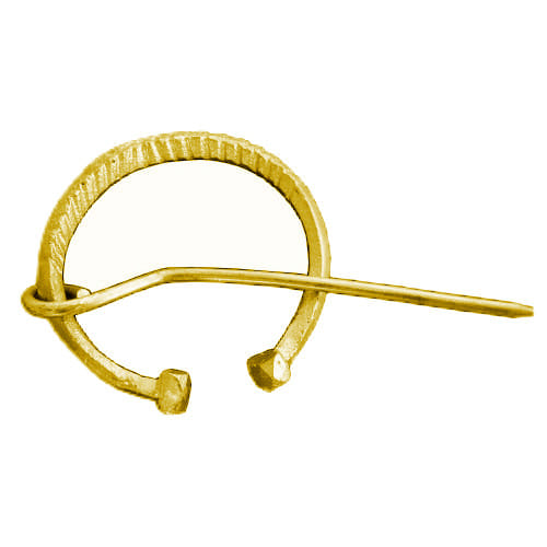 Plášťová spona kruhová, mosadzná Plášťová spona kruhová, mosadzná