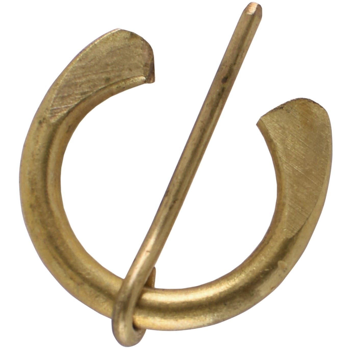 Spona na plášť mosadzná, malá