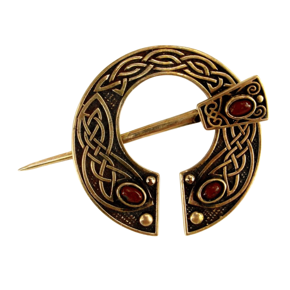 Plášťová spona s jaspisom