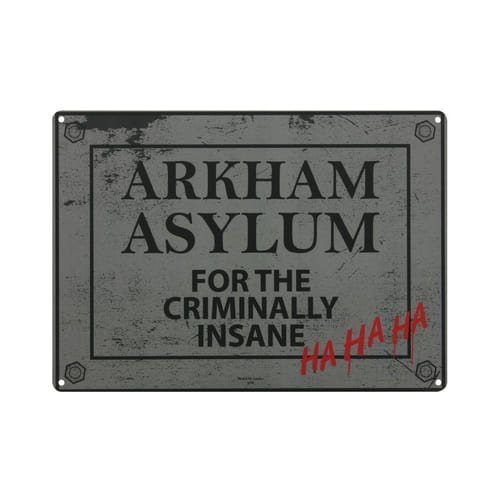 Plechová ceduľa Batman - Asylum Plechová ceduľa Batman - Asylum
