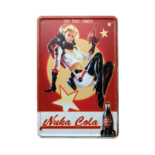 Levně Plechová cedule Fallout - Nuka Cola Girl