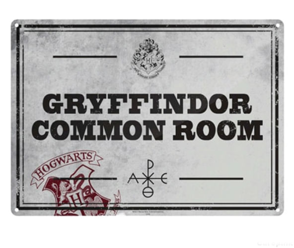 Plechová ceduľa na stenu Harry Potter - Common Room Plechová ceduľa na stenu Harry Potter - Common Room