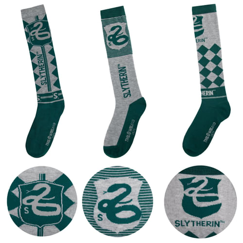 Podkolienky Harry Potter - Slizolin (3 páry) Podkolienky Harry Potter - Slizolin (3 páry)