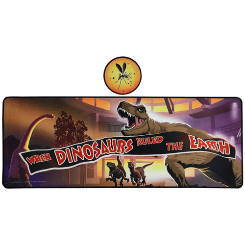 Jurassic Park XL Desk Pad and Coaster Set Jurassic Park XL Desk Pad and Coaster Set