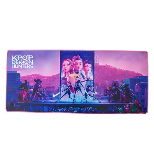 Levně Podložka pod myš a klávesnici KPop Demon Hunters - Huntr/x
