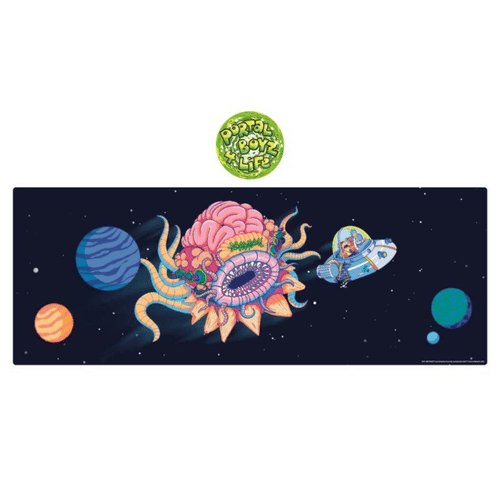Levně Podložka pod myš a klávesnici Rick & Morty + podtácek