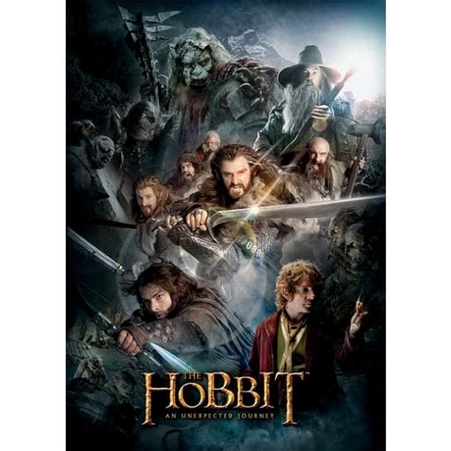 Pohľadnica The Hobbit - Dark Montage Pohľadnica The Hobbit - Dark Montage