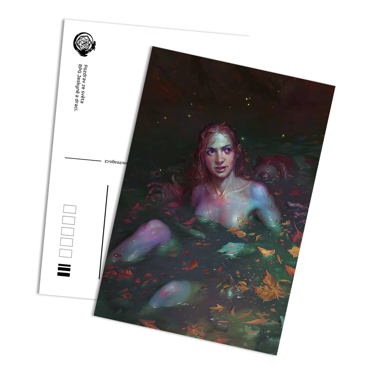 Pohľadnice Jaskyne a Draci - Vodná víla