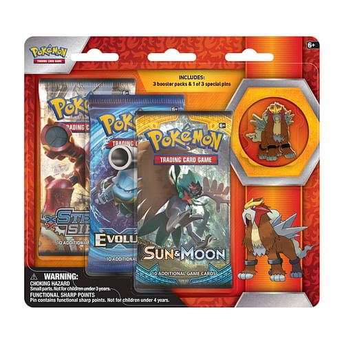 Pokémon: Legendary Beasts Collector’s Pin 3-Pack Blister - Entei