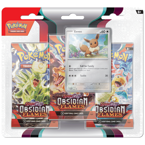 Pokémon TCG: Obsidian Flames - 3-Booster Blister Eevee Pokémon TCG: Obsidian Flames - 3-Booster Blister Eevee