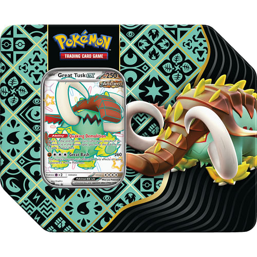 Pokémon TCG: Paldean Fates - Great Tusk ex Premium Tin