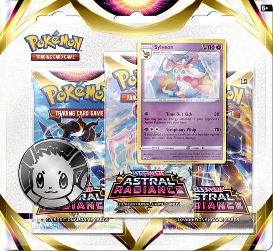 Pokémon TCG: Sword & Shield 10 Astral Radiance 3-Pack Blister - Sylveon