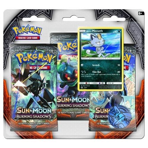 Pokémon: Sun & Moon 3: Burning Shadows - Alolan Meowth 3-Pack Booster Blister