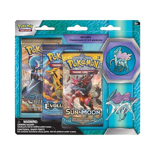 Pokémon: Legendary Beasts Collector’s Pin 3-Pack Blister - Suicune